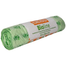 DEISS Bioline Organic Bin Liners 60 L, Compostable, Pack of 10