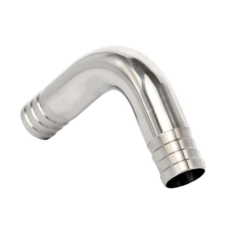 Pysrych 304 Stainless Steel Sanitary Hose Barb Fitting 1-1/4" Barbed
