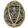 BestPysanky 1895 Twelve Monograms Royal Imperial Metal Easter Egg