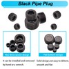 Hmknana 26PCS Black Pipe Plug Fitting Assortment Kit, Carbon Steel