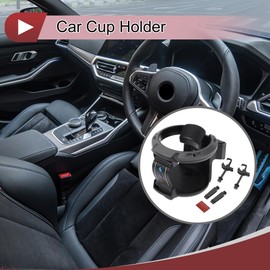 HEROFFIX 1 Pcs for Most Vehicles Car Cup Holder Air Vent Drink Holder Cup 80x80x95mm Black,Gray ABS