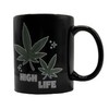 Mad Monkey Farbwechsel-Tasse 'High Life Weed', Kaffeebecher mit Thermoeffekt