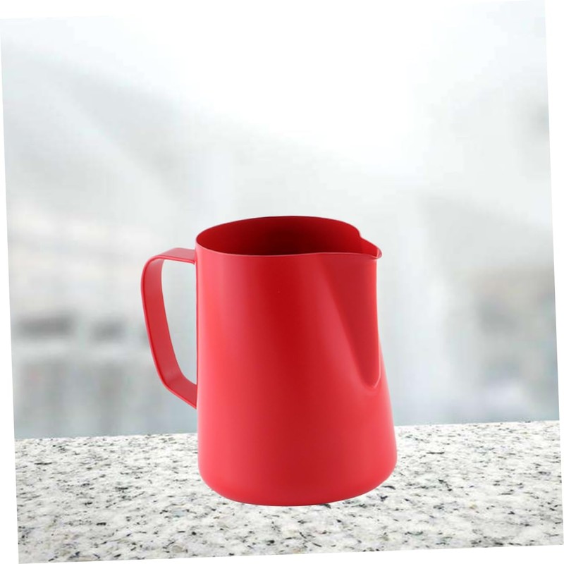 ULTECHNOVO Non Stick Stainless Steel Milk Pourer for Red Frothing