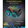 AFK Alarm Clock with Bluetooth Speaker for Bedroom/Office,Small Digital Clock