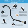 Hibbent All Metal Upgraded 18'' Shower Head Extension Arm, Shower