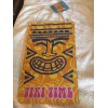 Tiki Time Hanging Door Wall Glitter Decor Sign Wreath  11 x 7