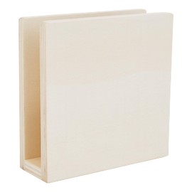 VBS Napkin Holder Made of Plywood, H 12 x W 12 x D 4 cm, Ideal for Painting and Crafts, DIY Table Decoration