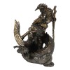 Thor Ragnarok Figurine Norse Donar Slaying Midgard Dragon With Mjolnir