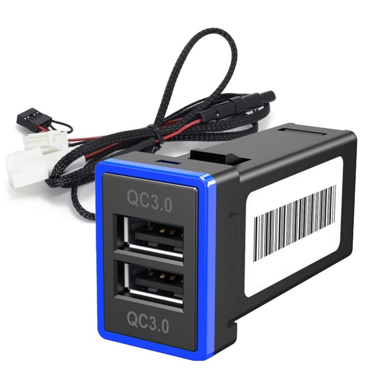After7 [Fast Charging Compatible] QC3.0 Toyota Compatible Type A USB