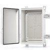 QILIPSU Outdoor WiFi Enclosure, 11.4"x7.5"x5.5" Waterproof Electrical Junction Box IP67