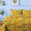 Pamnest Quilt Set Twin Size, Cartoon Construction Car 2 Pcs