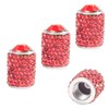 SCUARI 4PCS Tire Caps,Tire Valve Stem Caps,Car Accessories Handmade Crystal