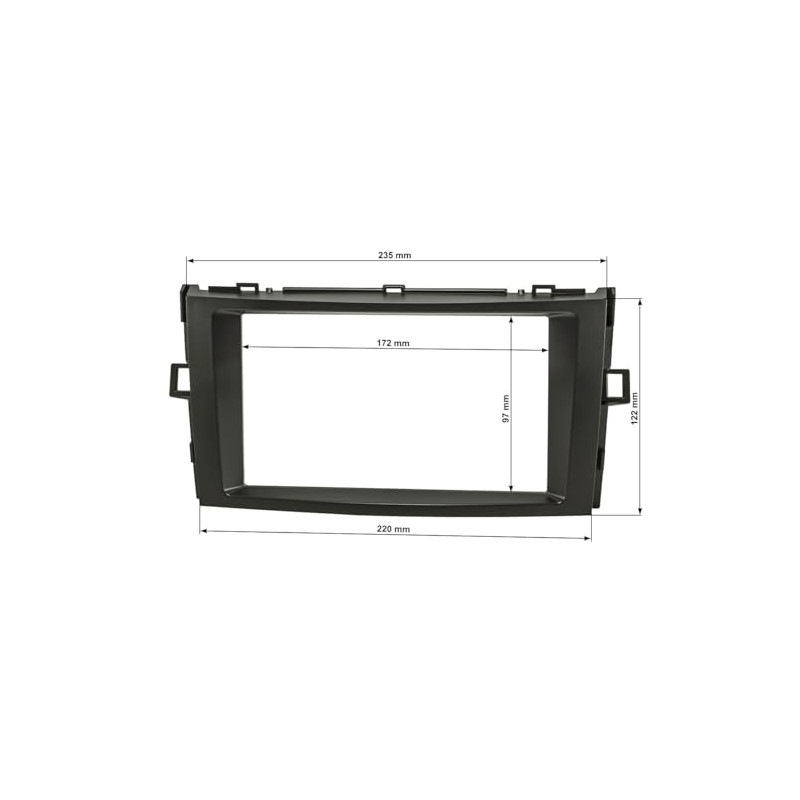 tomzz Audio 2455-087 Double DIN Radio Faceplate Compatible with Toyota