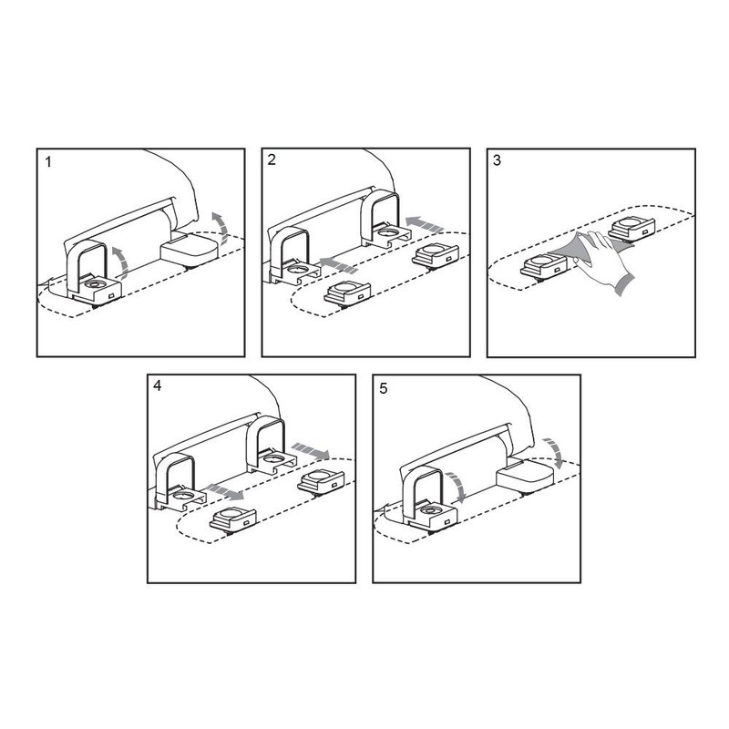 Deluxe White Plastic Closed Front Elongated Toilet Seat