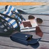 Fintie Double Glasses Case with Carabiner Hook, Portable Vegan Leather