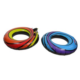 Set of 2 Blue and Orange Inflatable Power Blaster Inner Tubes, 40-Inch