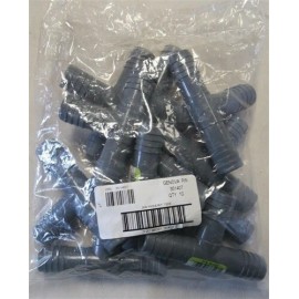 GENOVA 351407 INSERT PLUMBING TEE FITTING SET OF (10) 4" X 2 3/8" GRAY BOAT
