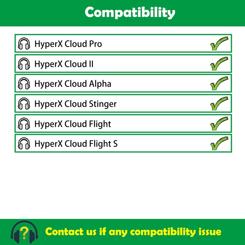 ACCOUTA Ear Cushions Compatible with HyperX Cloud Pro/Cloud II/Cloud Alpha/Cloud