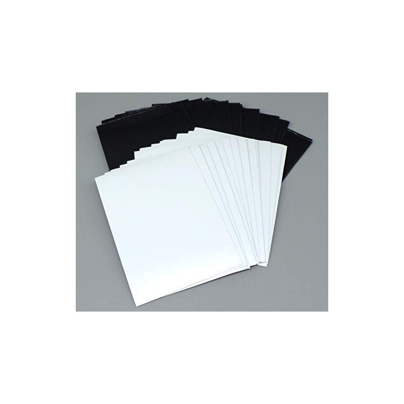 docsmagic.de 200 Premium Bi-Colour Card Sleeves Mat White/Black Standard Size