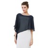 BEAUTELICATE Women's Chiffon Scarf Stole Elegant Cape Cape for Bride
