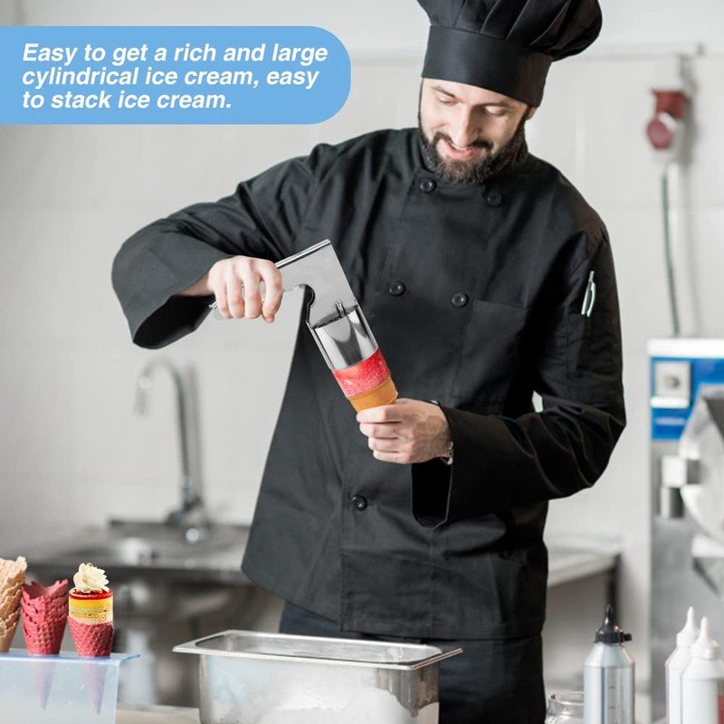Stainless Steel Ice Cream Scooper with Trigger Release - Big