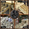 10 Pcs Black Stair Stringer Hanger Bracket, Heavy Duty 18
