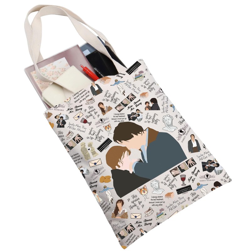 JNIAP Barely Tolerable Tote Bag Literature Gifts Pemberley Gifts Pemberley
