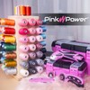 Pink Power 84 Spools Thread Holder Stand - 360° Full