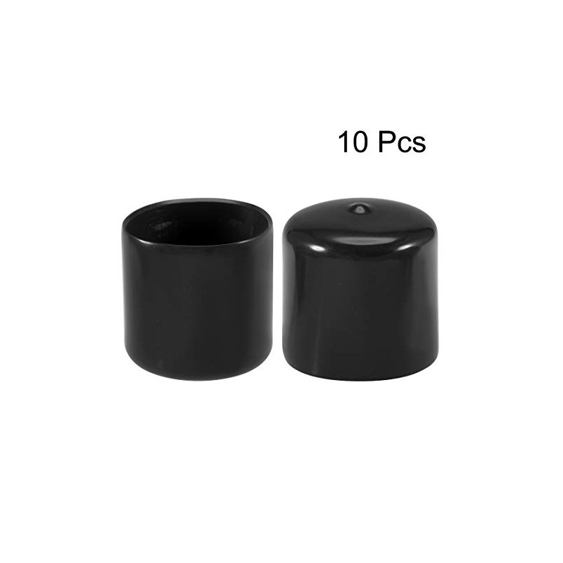 sourcing map 10pcs Rubber End Caps 45mm ID Vinyl Vinyl