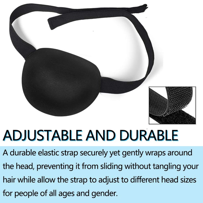 FCAROLYN 3D Eye Patch for Adult and Kid Adjustable Eye