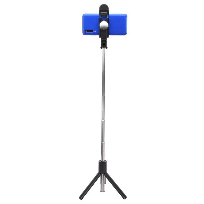 K10-S Black Bluetooth Remote Fill Light Tripod Selfie Stick Horizontal