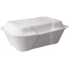 ENCASE Biodegradable Sugarcane Clamshell Takeaway Box 7 x 5 Inch