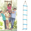 Outdoor Plastic SiX section Children Kids Rope Climbing Ladder Toy