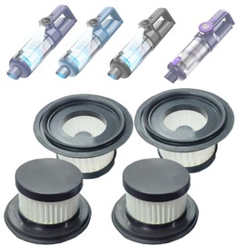 Feenynic 4 Pack Hepa Filters compatible with MONOZEL Car Vacuum Portable Cordless, Model VC028. Washable Filters for MONOZEL Handheld Vacuum, Filters works on autozen AZ028 and Fedemer Vacuum.