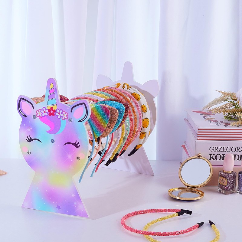 Unicorn Castle Headband Stand Hair Scrunchie Storage Hair Accessories Kids