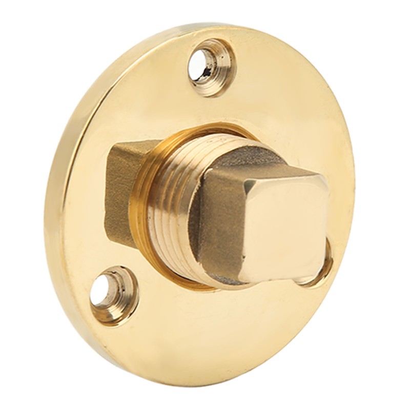 Marine Drain Plug Kit 25mm/1in Mounting Hole Bronze Mirror Polished