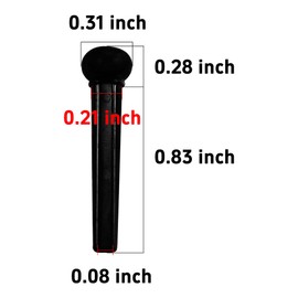 esahpss 6 Pcs Guitar Bridge Pins，Folk Guitar Tail Nail Acoustic Guitar String Nail String Cone String Bollard Cone Tail Nail White Black Instrument Guitar Accessories(Pure Black String Nails)