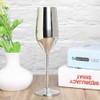 304 Stainless Steel Wine Goblet Champagne Glasses Drinking Cups 220ML