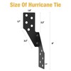 XIHUWZ 20 Pcs Hurricane Tie,Strong tie Brackets with Black Powder-Coated,Hurricane