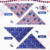 Lionet Paws Summer 2pcs Dog Bandanas, 4th of July USA