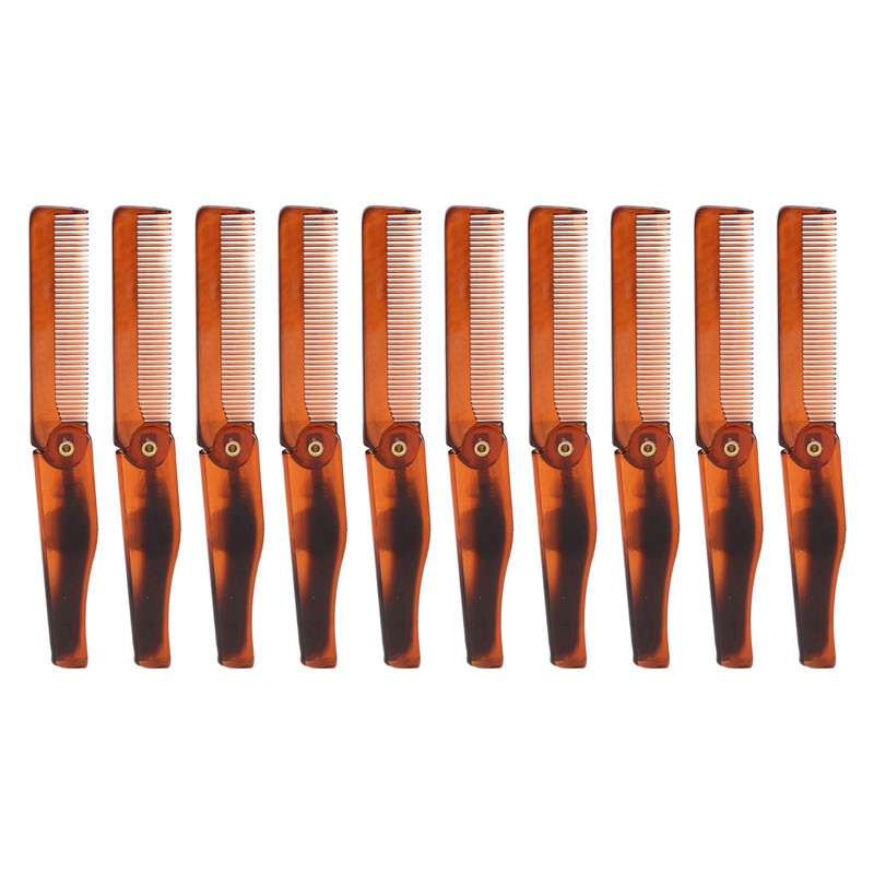 10 Pcs Folding Pocket Comb Hand Made Folding Knife Type