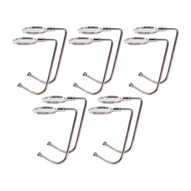 Anlising 10PCS Purse Hook Hanger, Christmas Stocking Holders, Hook Long Handbag Hanger, Non-Slip Fireplace Stocking Holder, Stocking Holders for Mantle, Portable Bag Holder, for Decoration,Bag(Silver)