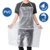Younber Waterproof Plastic Apron Transparent PVC, Kitchen Dishes Washing Lab