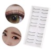 False Practice Eyelashes, 10 Pairs Self-Adhesive Reusable Eye Lashes Practice