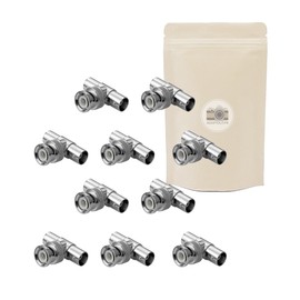 BNC T Adapter Coaxial Splitter Video Connection Pack of 10