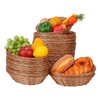 IHDYPPEW 26 Pack 9 Inches Oval Wicker Bread Basket, Woven