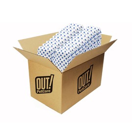 OUT! PetCare Disposable Male Dog Wraps, Safe, Male Wraps for Dogs, Pee Wraps Belly Bands for Male Dogs, Leak Proof, Wetness Indicator, Puppy and Doggie Diaper for Peeing, M/L, 96 Ct