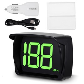 YUFFQOPC Digital GPS Speedometer Car MPH HUD, Heads Up Display With Real-Time Speed, Speed Meter with LED Large Font Head Up Display, USB Plug & Play with Cars, Trucks, Motorcycles, Golf Cart