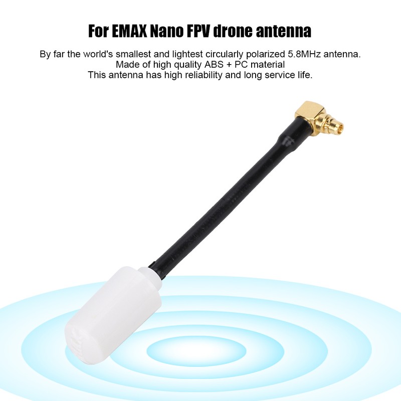 For EMAX 5.8G Nano 3dBi Gain Circularly Polarized Transmission Antenna