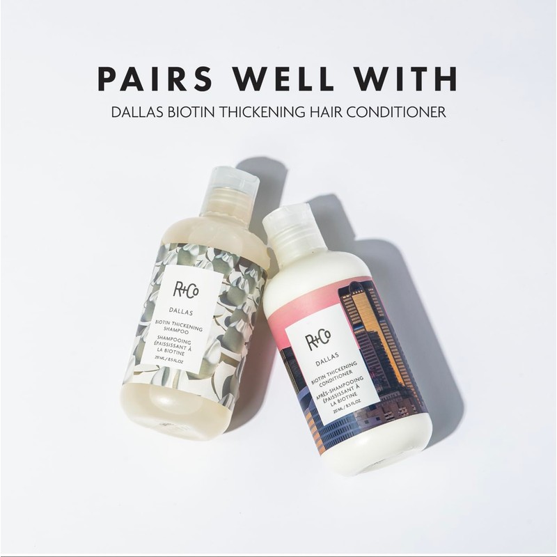 R+Co Dallas Thickening Shampoo | Biotin for Hair Growth, Thickening,